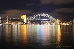 Sydney Harbour Bridge by night