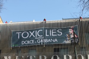 Striscione di protesta