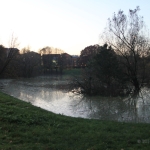 Il Lambro che invade il parco