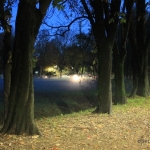 L'acqua si ritira dal parco Lambro