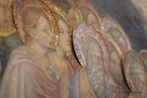 Particolare dell'affresco nell'oratorio di San Giovanni