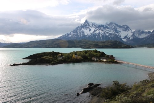 Il lago Pehoe e le Torres del Paine