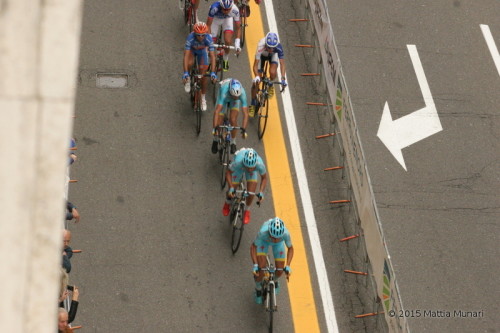 Vincenzo Nibali su via Sacco