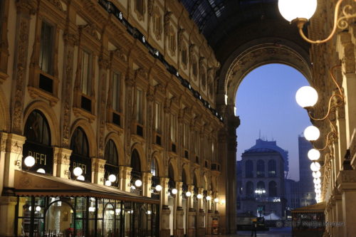 Il museo del '900 dalla galleria Vittorio Emanuele